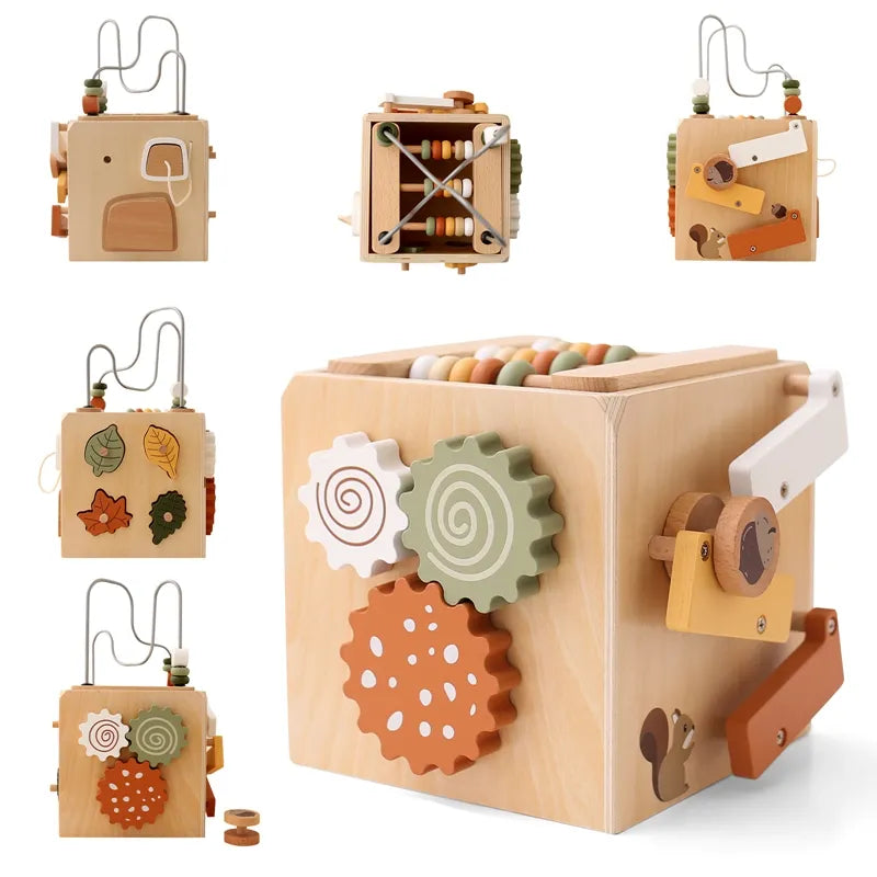 -0045- Jouets multifonctionnels en bois  Montessorri