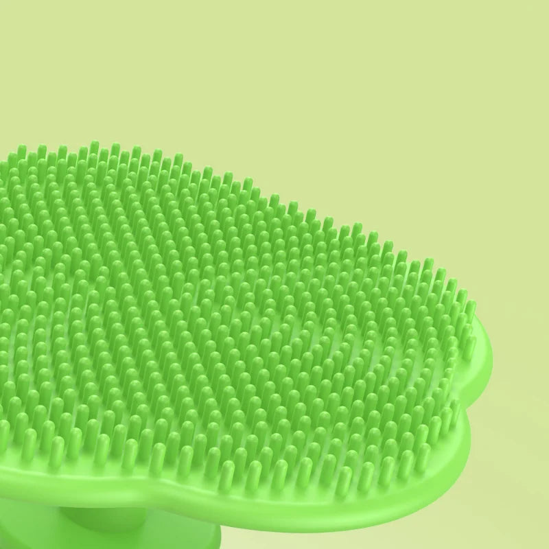 Brosse de bain en Silicone pour bébé, pour le nettoyage des croutes de lait